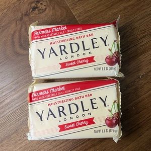 Yardley London Sweet Cherry Moisturizing Bath Bar 2 Pack